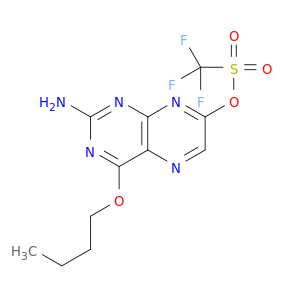 Methanesulfonic acid, trifluoro-, 2-amino-4-butoxy-7-pteridinyl ester