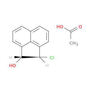 1-Acenaphthylenol, 2-chloro-1,2-dihydro-, acetate, trans-