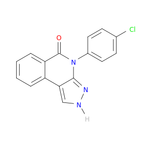 5H-Pyrazolo[3,4-c]isoquinolin-5-one, 4-(4-chlorophenyl)-2,4-dihydro-