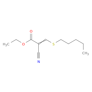2-Propenoic acid, 2-cyano-3-(pentylthio)-, ethyl ester