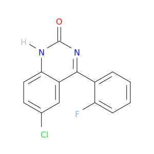 2(1H)-Quinazolinone, 6-chloro-4-(2-fluorophenyl)-