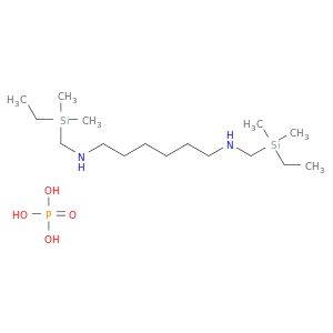 1,6-Hexanediamine, N,N'-bis[(ethyldimethylsilyl)methyl]-, phosphate(1:1)