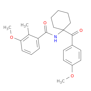 Benzamide, 3-methoxy-N-[1-(4-methoxybenzoyl)cyclohexyl]-2-methyl-