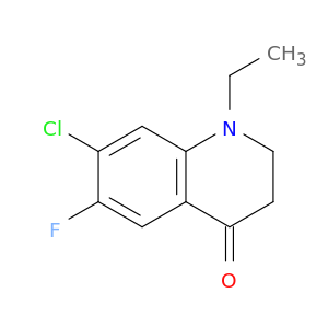 4(1H)-Quinolinone, 7-chloro-1-ethyl-6-fluoro-2,3-dihydro-