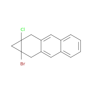 1H-Cycloprop[b]anthracene, 1a-bromo-9a-chloro-1a,2,9,9a-tetrahydro-
