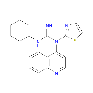 N-CYCLOHEXYL-N'-4-QUINOLINYL-N'-THIAZOL-2-YLGUANIDINE