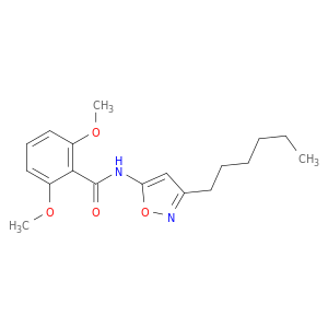 Benzamide, N-(3-hexyl-5-isoxazolyl)-2,6-dimethoxy-