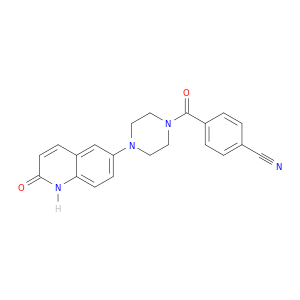 Piperazine, 1-(4-cyanobenzoyl)-4-(1,2-dihydro-2-oxo-6-quinolinyl)-