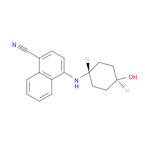 1-Naphthalenecarbonitrile, 4-[(trans-4-hydroxycyclohexyl)amino]-