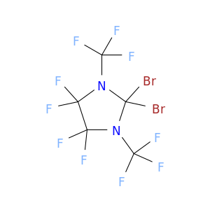 Imidazolidine, 2,2-dibromo-4,4,5,5-tetrafluoro-1,3-bis(trifluoromethyl)-