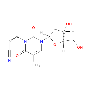 Thymidine, 3-(2-cyanoethenyl)-