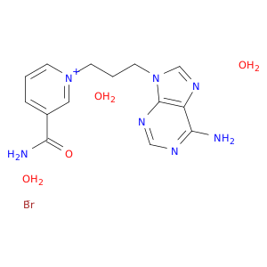 1-[3-(6-amino-9h-purin-9-yl)propyl]-3-carbamoylpyridinium bromide hydrate(1:1:3)