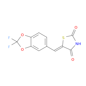 5-[(2,2-二氟-1,3-苯并二恶茂-5-基)亚甲基]噻唑烷-2,4-二酮