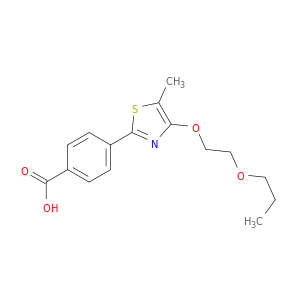 Benzoic acid, 4-[5-methyl-4-(2-propoxyethoxy)-2-thiazolyl]-