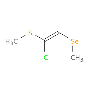 Ethene, 1-chloro-2-(methylseleno)-1-(methylthio)-, (Z)-
