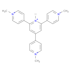4,2':4',4''-Terpyridinium, 1,1''-dimethyl-6'-(1-methylpyridinium-4-yl)-