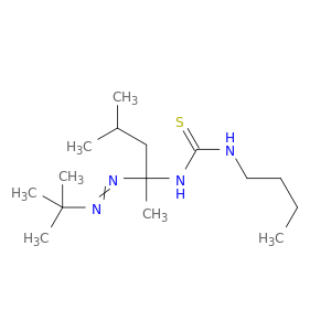 Thiourea, N-butyl-N'-[1-[(1,1-dimethylethyl)azo]-1,3-dimethylbutyl]-