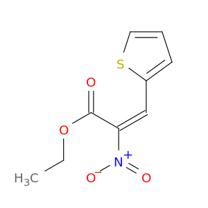 2-Propenoic acid, 2-nitro-3-(2-thienyl)-, ethyl ester, (E)-