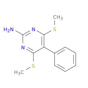 2-Pyrimidinamine,4,6-bis(methylthio)-5-phenyl-