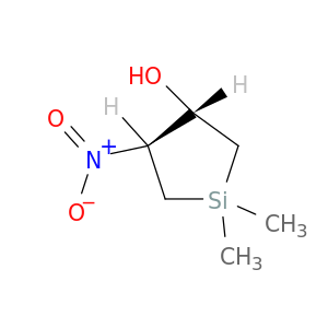 Silacyclopentan-3-ol, 1,1-dimethyl-4-nitro-, trans-