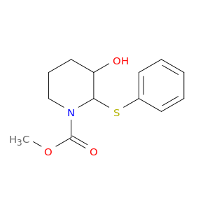 1-Piperidinecarboxylic acid, 3-hydroxy-2-(phenylthio)-, methyl ester