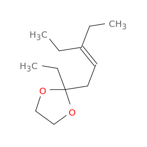 1,3-Dioxolane, 2-ethyl-2-(3-ethyl-2-pentenyl)-