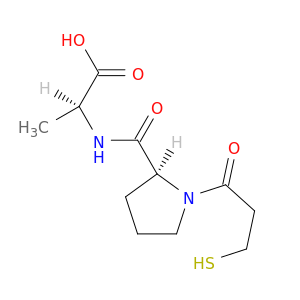 L-Alanine, N-[1-(3-mercapto-1-oxopropyl)-L-prolyl]-