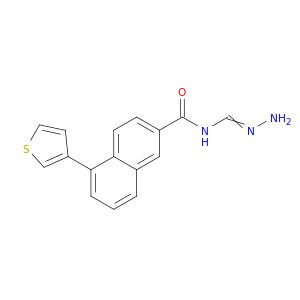 2-Naphthalenecarboxamide, N-(aminoiminomethyl)-5-(3-thienyl)-