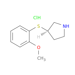 吡咯烷,3-[(2-甲氧基苯基)硫酮]-,盐酸盐(1：1),(3r)-