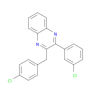 Quinoxaline, 2-(3-chlorophenyl)-3-[(4-chlorophenyl)methyl]-
