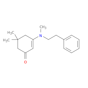 2-Cyclohexen-1-one, 5,5-dimethyl-3-[methyl(2-phenylethyl)amino]-