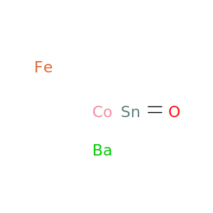 Barium cobalt iron tin oxide