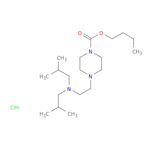 1-Piperazinecarboxylicacid, 4-[2-[bis(2-methylpropyl)amino]ethyl]-, butyl ester, hydrochloride (1:1)