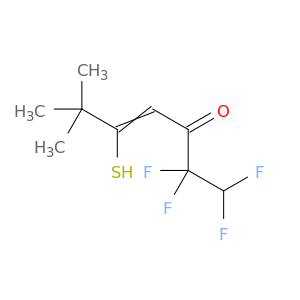 4-Hepten-3-one, 1,1,2,2-tetrafluoro-5-mercapto-6,6-dimethyl-