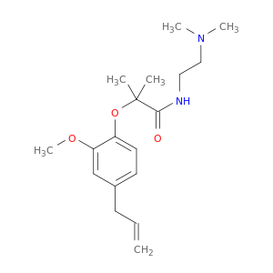N-(2-DIMETHYLAMINOETHYL)-2-(2-METHOXY-4-PROP-2-ENYL-PHENOXY)-2-METHYL-PROPANAMIDE