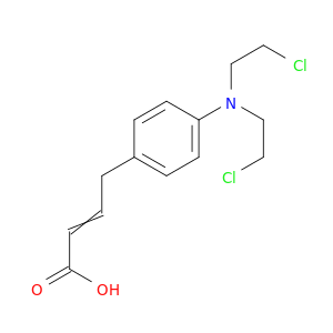 2-Butenoic acid, 4-[4-[bis(2-chloroethyl)amino]phenyl]-