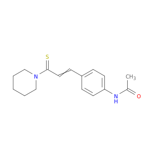 Acetamide, N-[4-[3-(1-piperidinyl)-3-thioxo-1-propenyl]phenyl]-