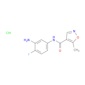 4-异恶唑苄酰胺,N-(3-氨基-4-氟苯基)-5-甲基-,盐酸盐(1：1)