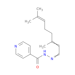 4-Pyridinecarboxylicacid, 2-(3,7-dimethyl-2,6-octadien-1-ylidene)hydrazide
