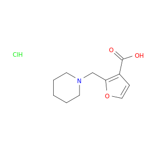 3-Furancarboxylicacid, 2-(1-piperidinylmethyl)-, hydrochloride (1:1)