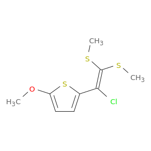 Thiophene, 2-[1-chloro-2,2-bis(methylthio)ethenyl]-5-methoxy-
