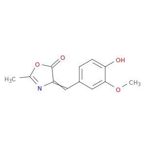 4-[(4-hydroxy-3-methoxy-phenyl)methylidene]-2-methyl-1,3-oxazol-5-one