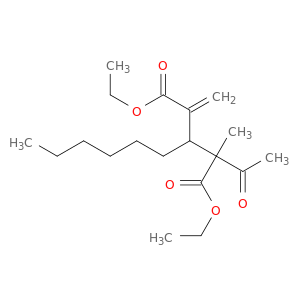 Pentanedioic acid, 2-acetyl-3-hexyl-2-methyl-4-methylene-, diethyl ester