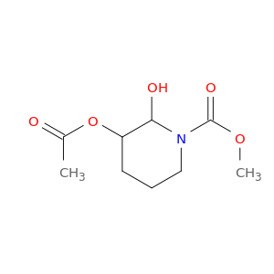 甲基3-(乙酰氧基)-2-羟基-1-哌啶羧酸盐