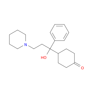 Cyclohexanone, 4-[1-hydroxy-1-phenyl-3-(1-piperidinyl)propyl]-