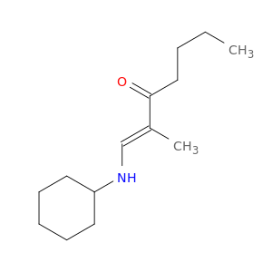 1-Hepten-3-one, 1-(cyclohexylamino)-2-methyl-, (E)-