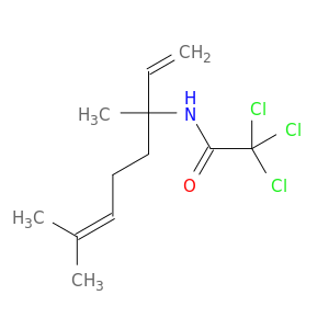 2,2,2-trichloro-N-(3,7-dimethylocta-1,6-dien-3-yl)acetamide