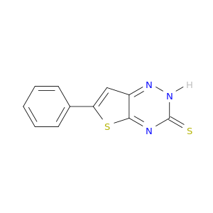 Thieno[2,3-e]-1,2,4-triazine-3(2H)-thione, 6-phenyl-
