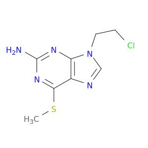 9H-Purin-2-amine,9-(2-chloroethyl)-6-(methylthio)-