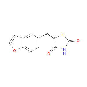 2,4-Thiazolidinedione, 5-(5-benzofuranylmethylene)-